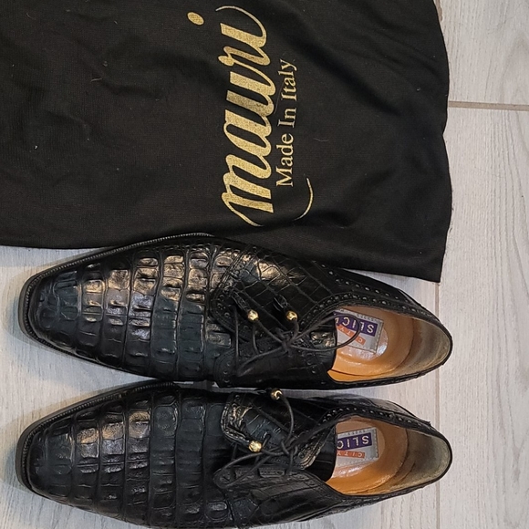 Mens Genuine Mauri Alligator Shoes 